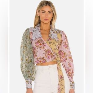 Free People Lucky Penny Wrap Top